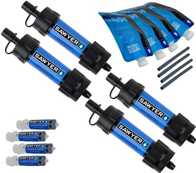 4-Pack Sawyer Products SP123 Mini Water Filtration System Blue - $54.99 + Free Shipping (Free S/H over $25)