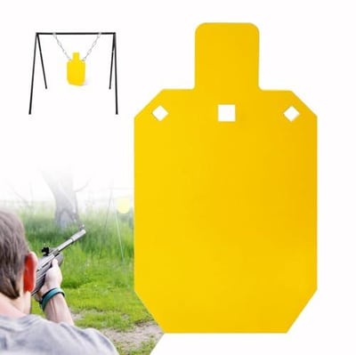 AR500 Steel Targets for Shooting 3/8" Thick 7"x 12" Metal Targets for Shooting Range Reactive Shooting Targets Laser Cut Fluorescent Yellow - $29.99 + FREE Shipping