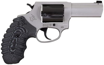 Taurus Defender 605 357 Mag 3" Barrel 6 Rnd Stainless Black/Gray VZ Grips - $369.72 