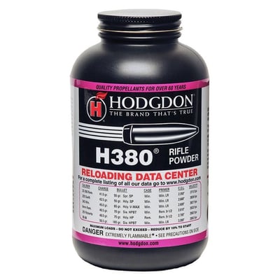 Hodgdon Powder Co., Inc. H380 Smokeless Powder 1 lb - $33.49 (Quantity Limit 2) (Free S/H over $99)