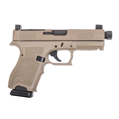 PSA Dagger Compact 9mm Pistol With RMR Slide, Threaded Barrel, & Suppressor Height Night Sights, FDE - $299.99