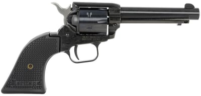 Heritage Rough Rider 22 LR 6 Shot, 4.75" Black Steel Barrel, Black Cerakote Zinc Alloy Frame, Black Cerakote Cylinder, Black Polymer Grip, Hammer/Thumb Safety, Exposed Hammer - $100