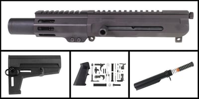 Davidson Defense 'Silverhand' 4" AR-15 9mm Nitride Pistol Full Build Kit - $339.99 (FREE S/H over $120)