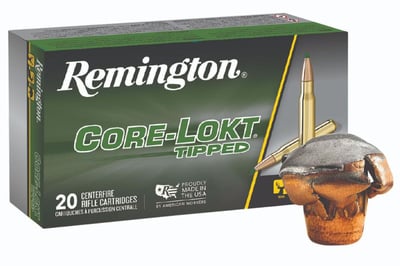 Remington Core Lokt Tipped 150 gr 30-06 Ammunition, 20 Rounds - 29027 - $22.29