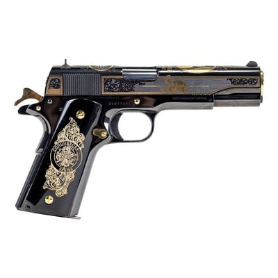 Colt 1911 Conquerors Series Alexander .38 Super +P 5" 9rd Engraved Pistol, Limited Edition 1 of 200 - $2699.99 