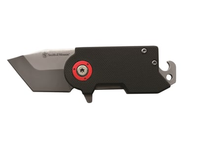 Smith & Wesson Benji Folding Knife 1.75" Tanto Point 8Cr13MoV Stainless Satin Blade G-10 Handle Black - $12.79 + Free Shipping over $49