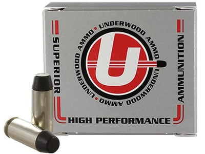 Underwood Hard Cast 10mm Auto Ammo 220 Grain Flat Nose Box of 20 Blemished - $19.59 (Free Shipping on $100+ Orders)