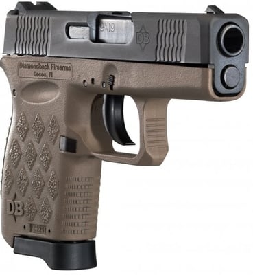 DIAMONDBACK FIREARMS DB9 9mm 3in Black 6rd - $246.38 (Free S/H on Firearms)