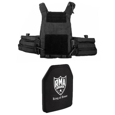 BROWNELLS SMC Plate Carrier with RMA Level IV Plates, Black - $457.99 after code "TAG"