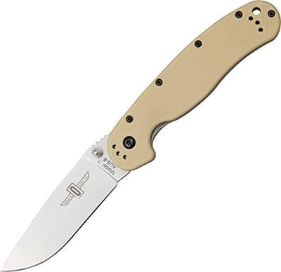 Ontario Rat-1 Beige Satin AUS-8 Stainless Blade - $33.23 (Free S/H over $25)