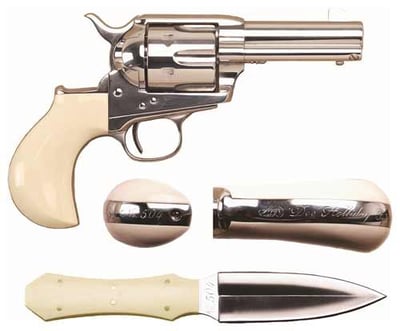 Cimarron Firearms Doc Holliday Thunderer Nickel .45 Colt 3.5" Barrel 6-Rounds - $1386.44