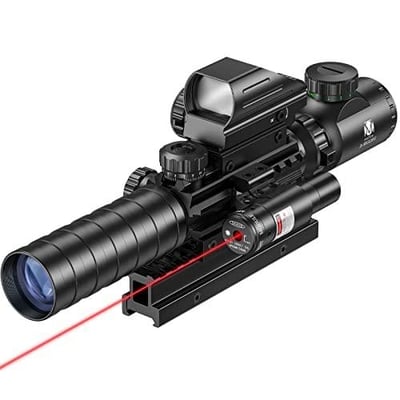 MidTen 3-9x32 Scope Combo with Dual Illuminated Scope Optics & 4 Holographic Reticle Red/Green Dot & IIIA/2MW Laser Sight Rangefinder Illuminated Reflex Sight & 20mm Mount - $42.5 w/code "NBOEQ8G3" + 8% off coupon (Free S/H over $25)
