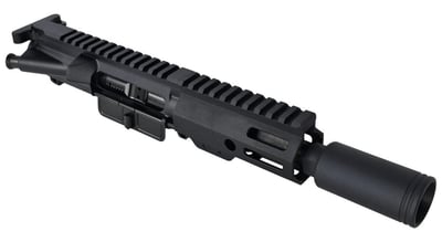 BG Complete 5" 300 BLK 1:5 Twist Upper Receiver - Black Flash Can 4.25" M-LOK With BCG & CH - $205.46  