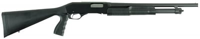 Stevens 22438 320 Security 20 Gauge 18.50" 5+1 3" Matte Blued Black Fixed w/Pistol Grip Stock Ambidextrous Hand Bead - $221.99