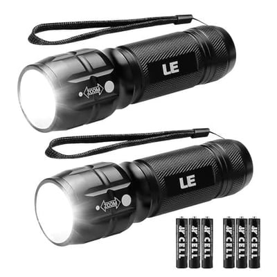 22% OFF Lighting EVER LED Flashlights High Lumens 2 Pack - $13.29 + Free S/H + FREE Shipping