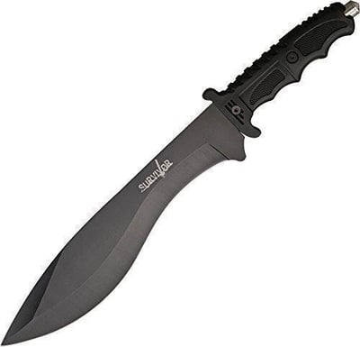Survivor HK-717 Outdoor Fixed Blade Knife Black Bowie Blade 15-Inch Overall - $12.45 (Free S/H over $25)