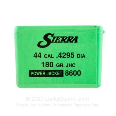 Sierra Bullets 44 Special (.429") 180 Grain JHP 100 - $40