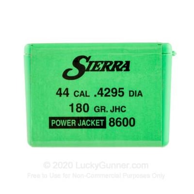 Sierra Bullets 44 Special (.429") 180 Grain JHP 100 - $40