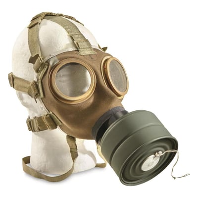 Hungarian Military Surplus Gas Mask with Filter & Bag, New - $18.89 (Buyer’s Club price shown - all club orders over $49 ship FREE)