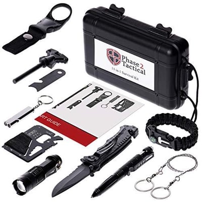 Phase 2 Tactical 11-in-1 Survival Kit - $12.35 after 50% Off Clip Coupon (Free S/H over $25)