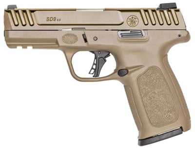 S&W SD9 2.0 9mm 4" Barrel FDE 16Rnd FS - $276.99 (email price) 