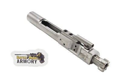 BHA Precision Complete M16 AR-15 5.56/300 Faceted Shiny Nickel Boron Logoed Bolt Carrier Group - BCG5 - $88.88 