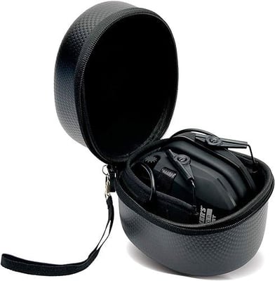 Walker's Muff Protective Case Weather-Resistant Durable Shockproof Dustproof EVA Carbon Finish Hunting Range Shooting Earmuff Carrying Case, Nylon Lanyard - $10.41 + FREE Shipping