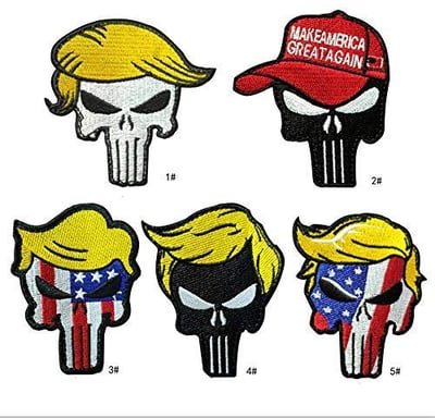 Pack of 5 Trump Patch, Tactical Military Arm Embroidered Patch Hook and Loop - $14.99 + FREE Shipping