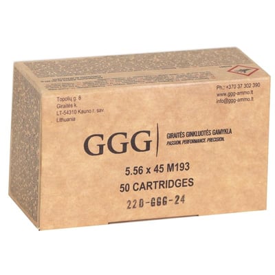 GGG 5.56 x 45 NATO M193 Ammo 55 Grain Full Metal Jacket - $599.76