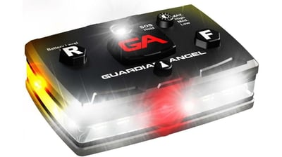 Guardian Angel Elite Series Wearable Safety Light, Black Casing, White Front, Yellow Rear, White Top Light, Red Work Light - $74.99 (Free S/H over $49 + Get 2% back from your order in OP Bucks)
