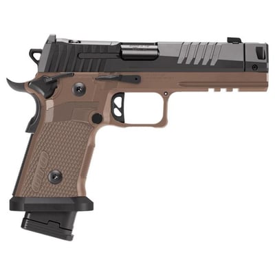 Sig Sauer P211-GTO Combat 9mm 4.4" Barrel (1) 23 and (2) 21 Round Mags Coyote Brown - $2159.99 