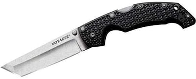 Cold Steel Voyager Series Folding Knife with Tri-Ad Lock and Pocket Clip, Tanto Plain, Large - $52.66 (Free S/H over $25)