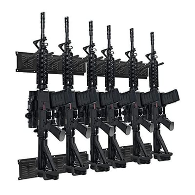 Kadunmina Gun Rack Wall Mount Adjustable Heavy Duty Steel Indoor Gun Racks, Holds up to 160lbs, No Harm to Gun Paint, Suitable for Rifles, Shotguns and Sniper Rifles - $49.99 + FREE Shipping