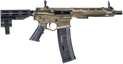 ATI Alpha Maxx 5.56x45mm 7.5" 60rd AR-15 Pistol, Threaded, M-Lok, Picatinny, FDE - $349.99