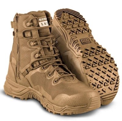 Original SWAT Alpha Fury 8" Side-Zip Boot (Black/Coyote) - $19.77