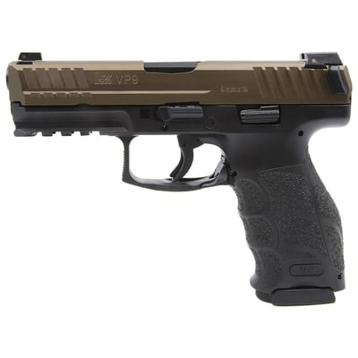 HK VP9 9mm 4.09" Bbl Midnight Bronze Handgun w/(3) 17rd Mags & Night Sights - $689.99 (Free Shipping over $250)