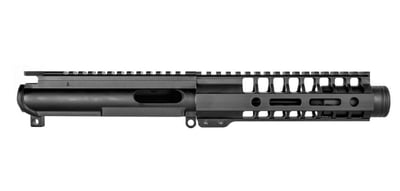 BG 5.5" 9mm Upper Receiver Black FLASH CAN 7" M-LOK Without BCG & CH - $134.48 