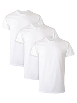 Hanes Men's Tagless Cotton Crew Undershirts, 3-Pack - White - $7.91 + FREE Shipping