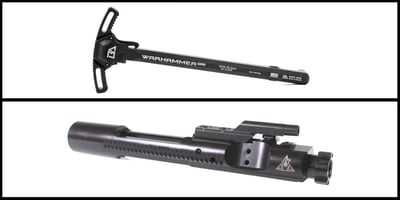 BCG/CH: Breek Arms WARHAMMER Mod2 AR-15 Ambidextrous Charging Handle + RISE Armament .223/5.56 BCG, Black Nitride - $164.99 (FREE S/H over $120)