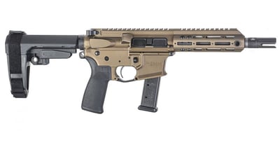 Christensen Arms CA9MM 9mm AR-Style Pistol with SBA3 Pistol Brace and Burnt Bronze Cerakote Finish - $1477.2