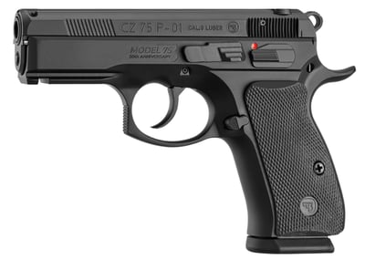 CZ 75 P-01 50th Anniversary 3.75" 9mm 15rd Pistol, Black - 91297 - $599.99 