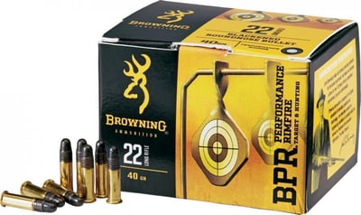 Browning BPR Performance Rimfire .22 LR 40 Grain LRN 400 Rnds - $34.99 (Limit 5 per order) (Free Shipping over $50)