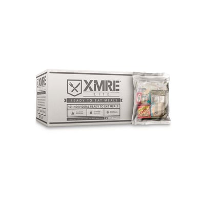 Backorder - XMRE LITE MRE Food Supply, 12 Meals - $50.39 (Buyer’s Club price shown - all club orders over $49 ship FREE)