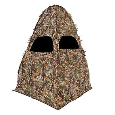 Ameristep Outhouse Lightweight Durable Hunting Spring Steel Mossy Oak Break-Up Country Ground Blind - $62.99 + FREE Shipping