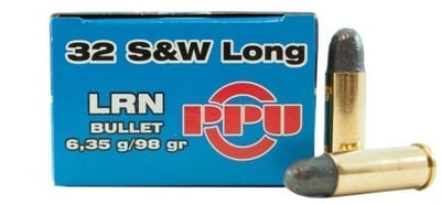 PPU .32S&W Long 98 grain LRN 50 rounds - $16.14 (Buyer’s Club price shown - all club orders over $49 ship FREE)