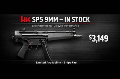 Heckler & Koch SP5 9mm 81000477 - $3149