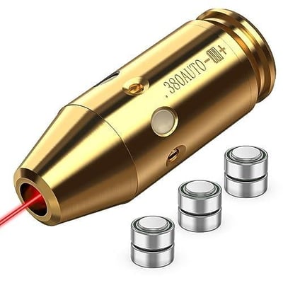 MidTen Red Laser Bore Sight .40/380AUTO/300BLK/30-30WIN with 6pcs Batteries - $10.79 w/code "I5BBW3SY" + 10% off Prime discount (Free S/H over $25)