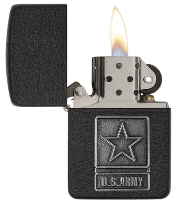 Zippo US Army Lighter, Black Crackle - $18.58 shipped (Free S/H over $25)