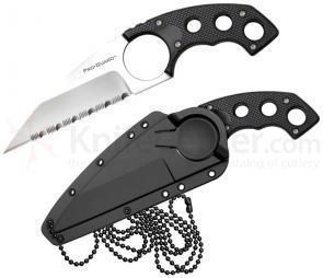 Cold Steel 49FPFS Pro Guard Neck Knife 4" Serrated Blade with Sheath - $19.95