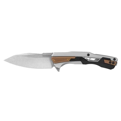 Kershaw Endgame Folding Knife Spear Point, Black/Silver - $29.99 